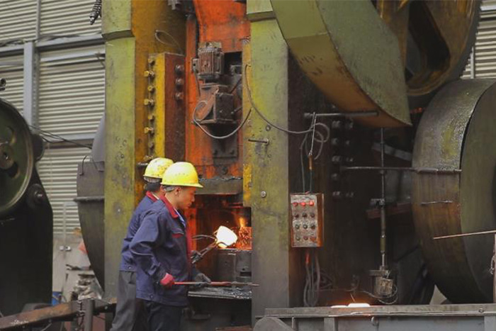 江山网架配件车间